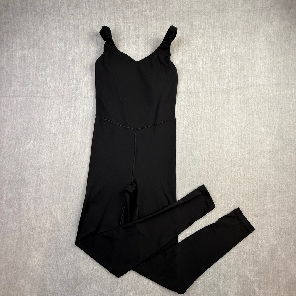 OFFLINE by Aerie Real Me V-Neck Bodysuit Jumpsuit Black XS Activewear‎
